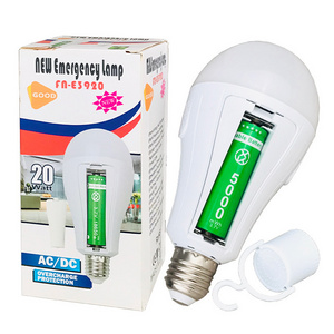 15W b22 e27 800mAh 1200mAh 2 battery recharge bulb rechargeable light bulbs led bulb with battery