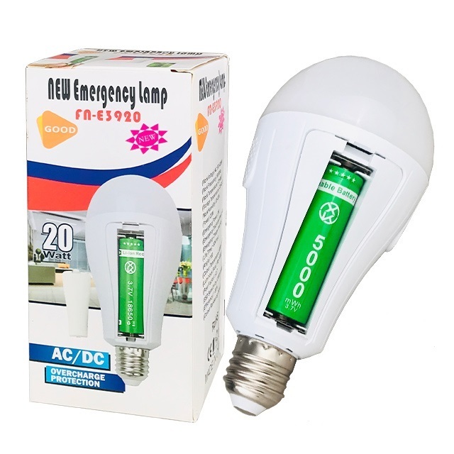 automatic charging led emergency acdc light bulb dob enpoule rechargeables emergency lamp