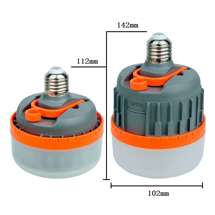 high quality foldable screw e27 pin type b22 emergency led light bulb