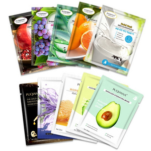 Wholesale Price Skin Care Facial Sheet Mask Natural Plant Fruit avocado Whitening moisturizing sheet beauty facial mask