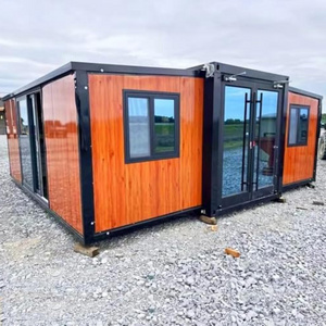 Prefab modular house prefab homes 20 foot and 40 foot foldable expandable container houses prefab ship container