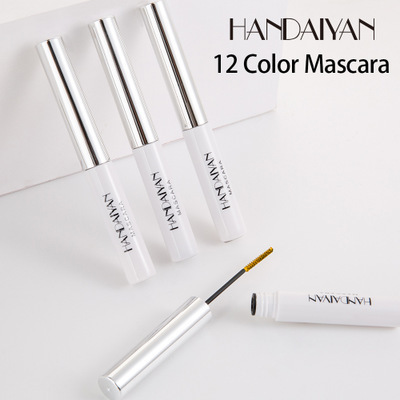 HANDAIYAN Cosmetics Long Lasting Waterproof Blue Black White Colour Mascara