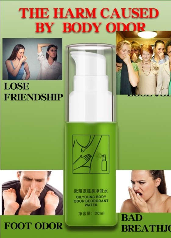 MABREM Summer Antiperspirant Spray Body Odor Underarm Sweat Deodorization Body Odor Remover