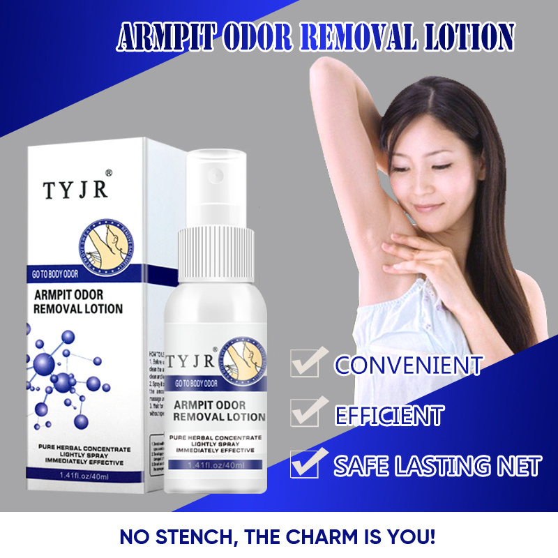 TYJR Body Odor Remover Lotion Underarm Armpit Feet Refresh Natural Herbal Deodorant  Antiperspirant Spray