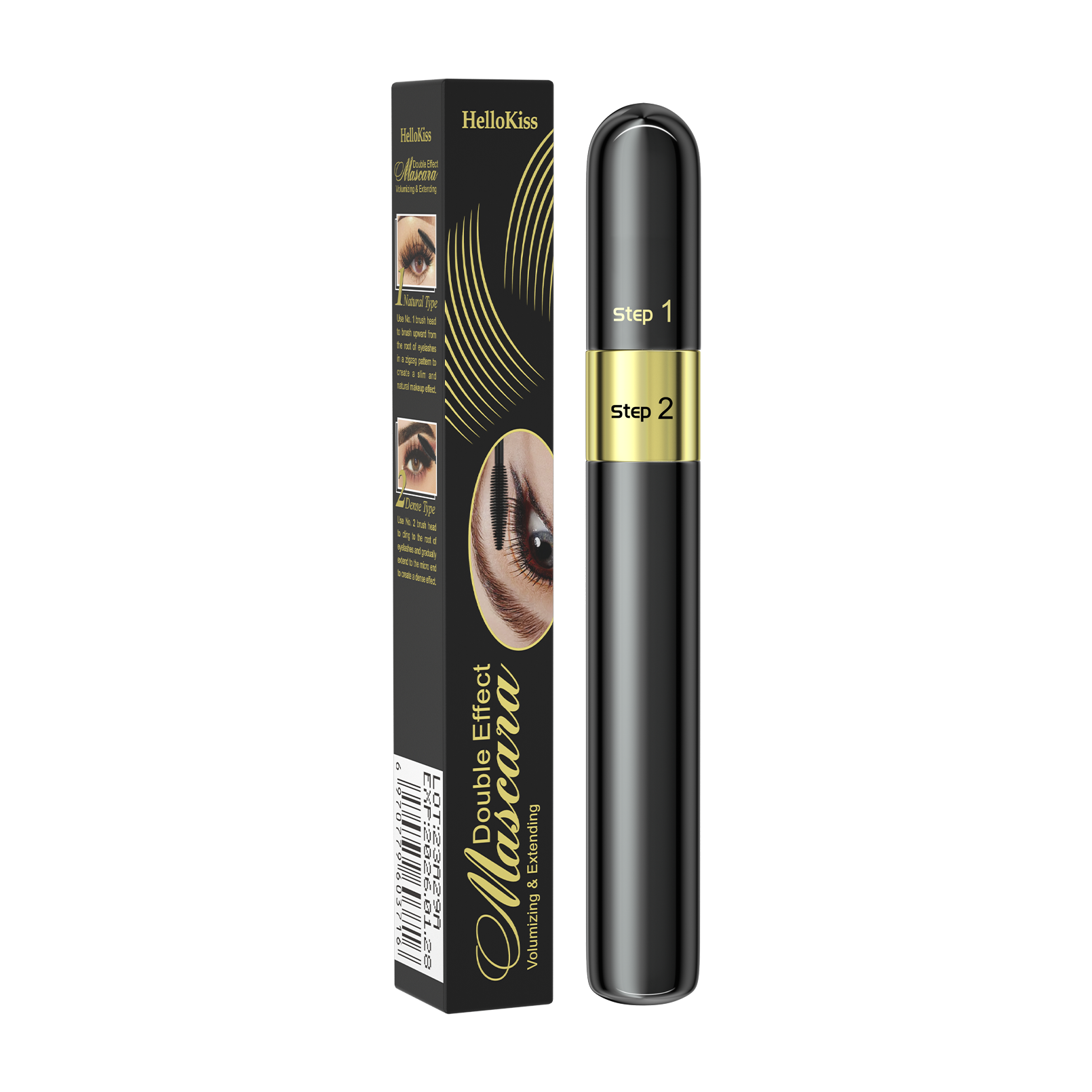 HELLOKISS Double Effect Waterproof 24H Long Lasting 2 Side Two Step Mascara