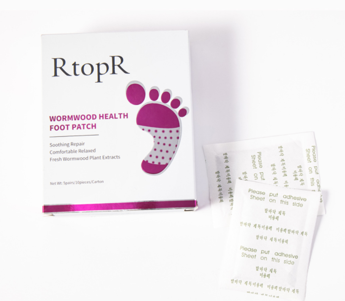 RTOPR Improve Sleeping Soothing Relaxed Repair Slimming Chinese Herb Wormwood Detox Foot Patch