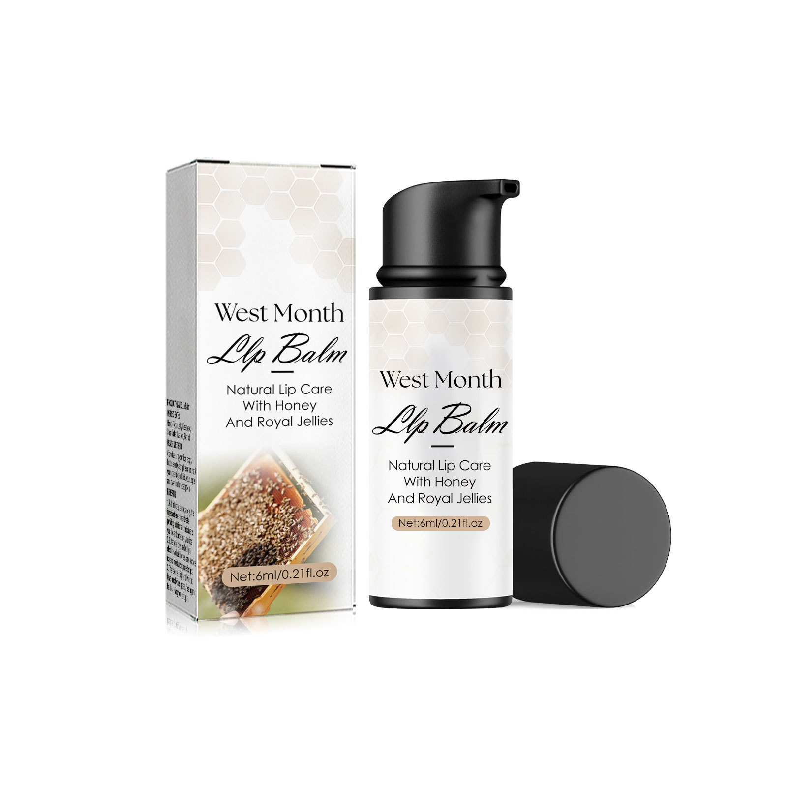 West&Month Lip Care Moisturizing Nourishing Repairing Honey Lip Balm