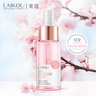 LAIKOU Skin Care Revitalizing Shrink Pores Remove Acne Natural Japan Sakura Face Serum