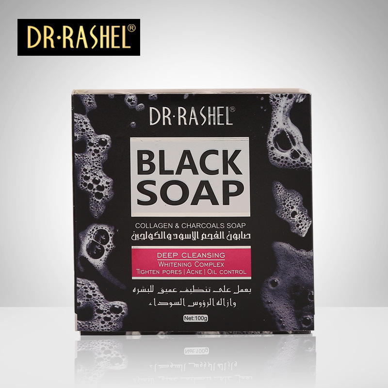 DR RASHEL Skin Care Face Wash Soap Deep Cleaning Blackhead Remover Tighten Skin Bamboo Charcoal Natual Organic Handmade Soap