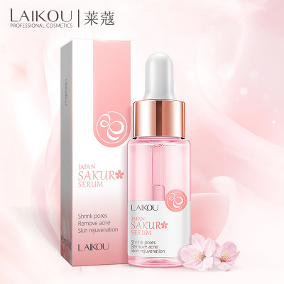 LAIKOU Skin Care Revitalizing Shrink Pores Remove Acne Natural Japan Sakura Face Serum