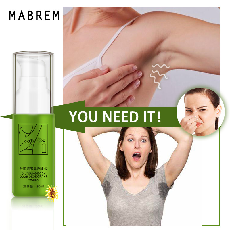 MABREM Summer Antiperspirant Spray Body Odor Underarm Sweat Deodorization Body Odor Remover