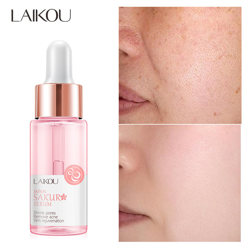 LAIKOU Skin Care Revitalizing Shrink Pores Remove Acne Natural Japan Sakura Face Serum