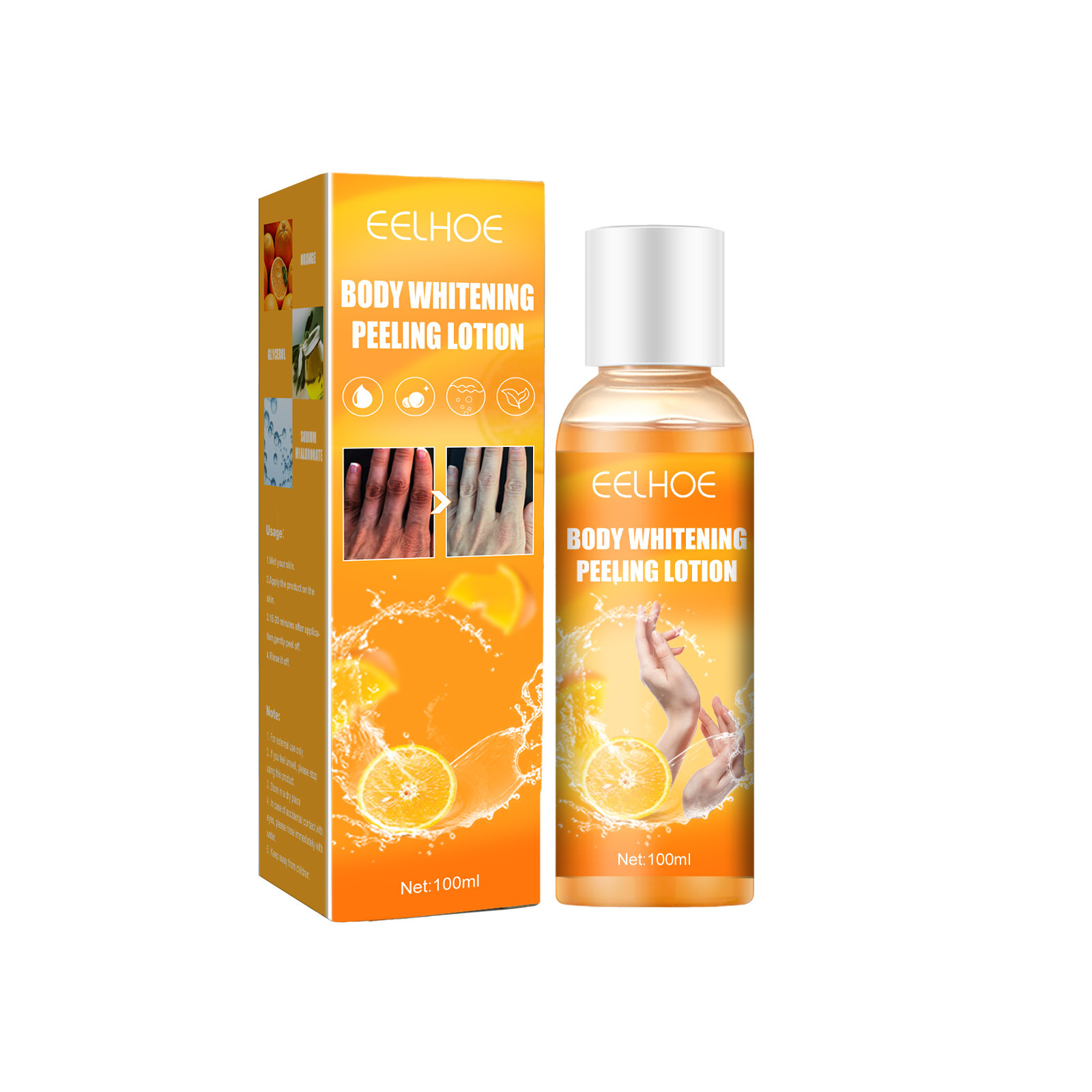 EELHOE Brightening Exfoliating Skin Face Body Whitening Peeling Lotion 100ml