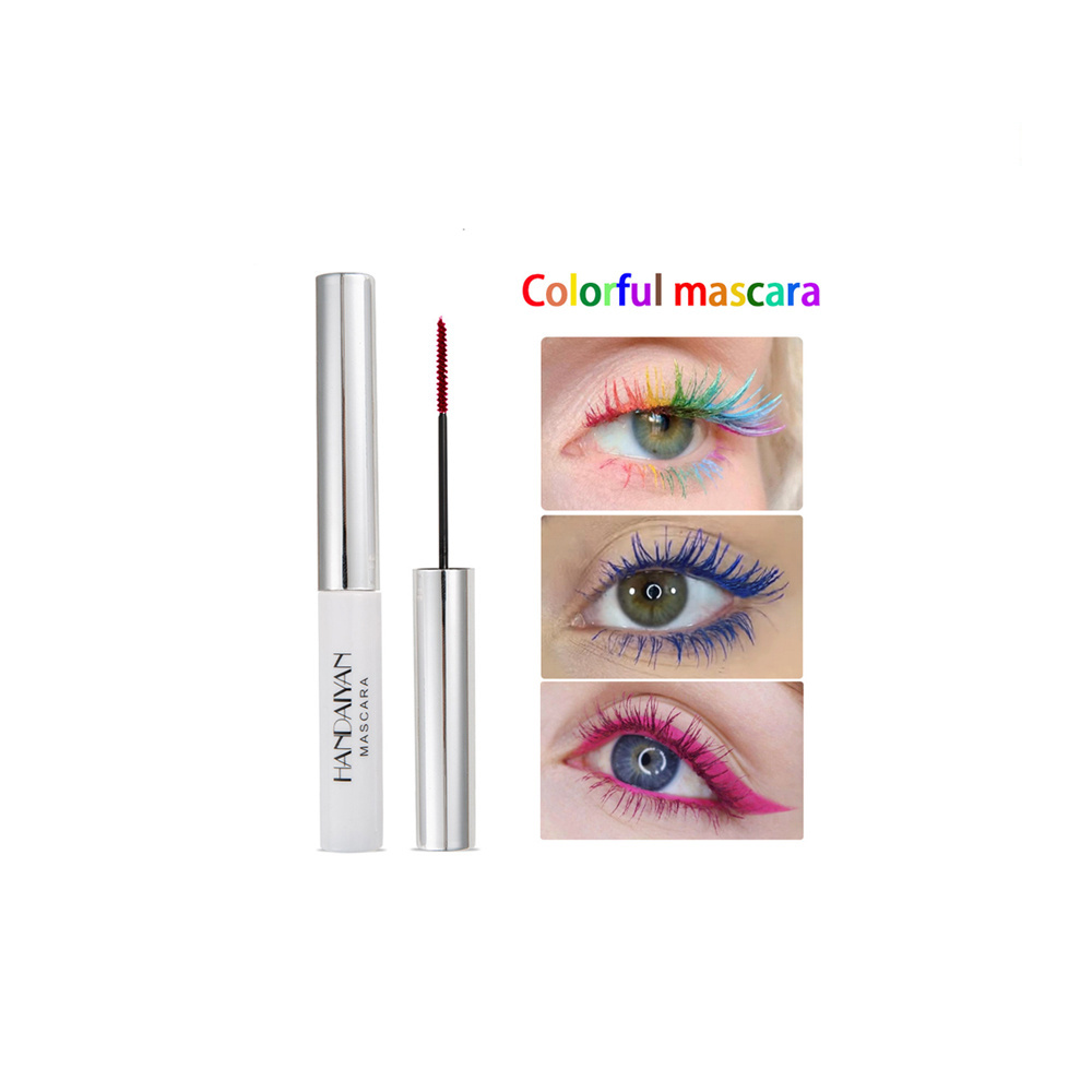 Wholesale Eyes Beauty Makeup Waterproof Colorful Blue Black White Red Green Pink Purple Mascara