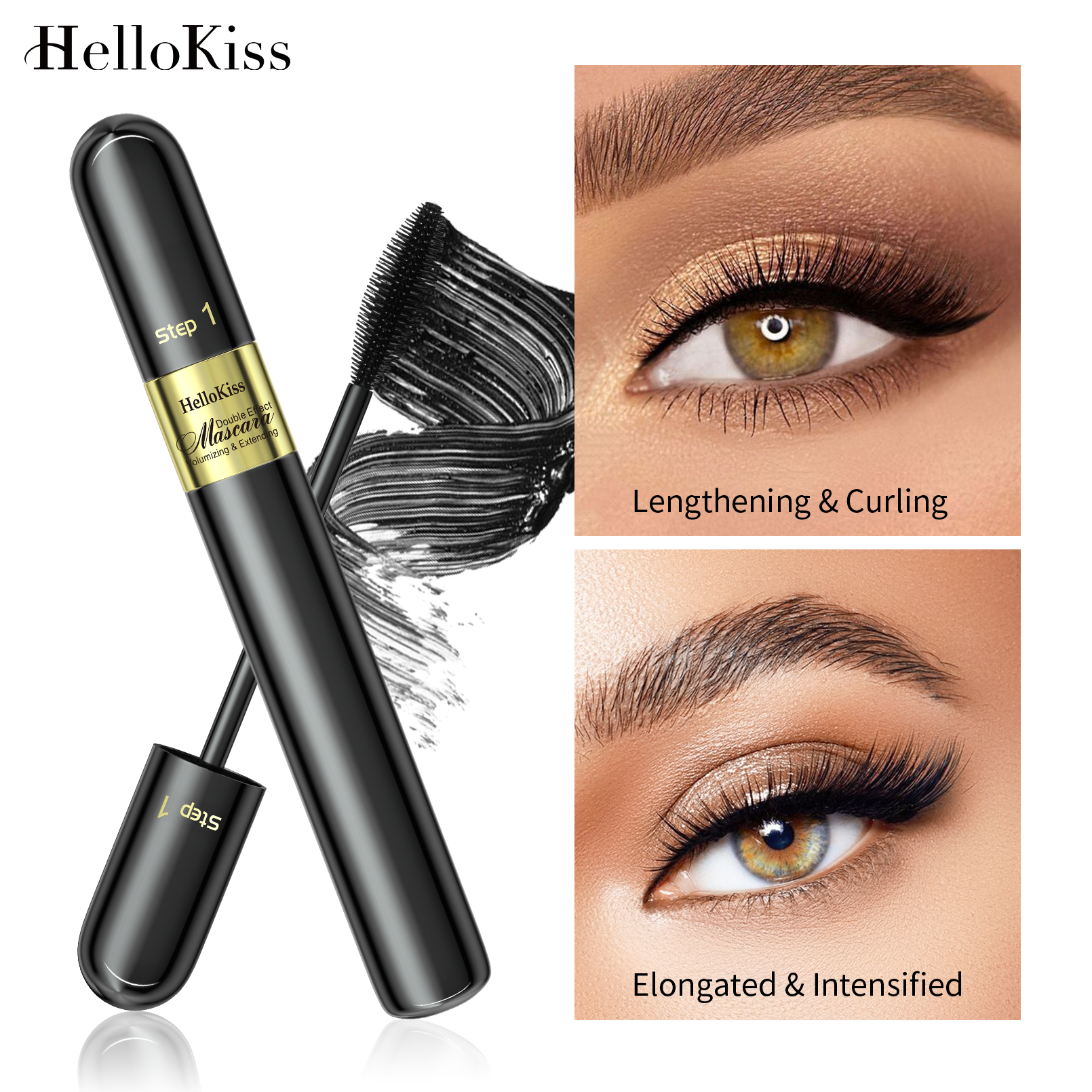 HELLOKISS Double Effect Waterproof 24H Long Lasting 2 Side Two Step Mascara