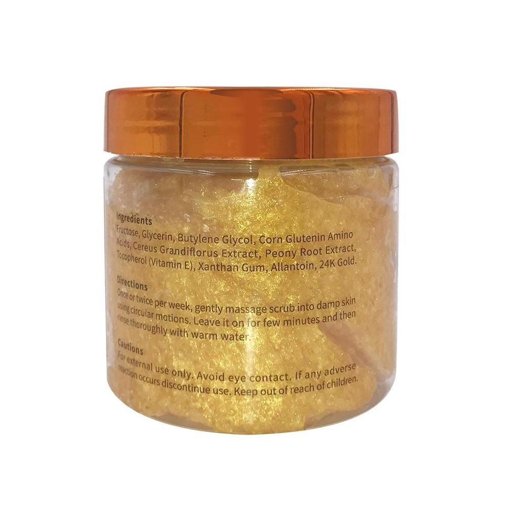 Wholesale MELAO Exfoliating 24k Gold Face Scrub Gold Skin Scrub Whitening Body Scrub