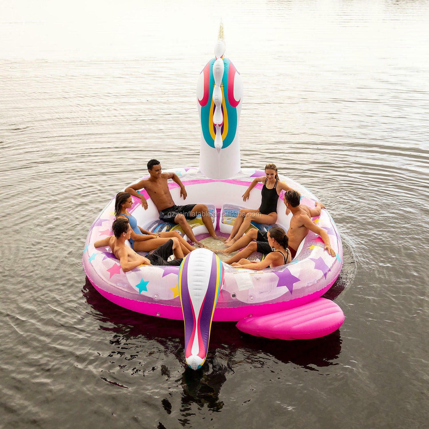 Large inflatable pool float sea floating water park equipment inflatable giant inflatable unicorn pool float