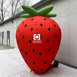 Customized model exhibition advertisement inflatable strawberry for display