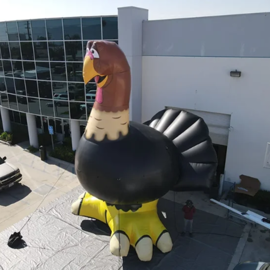 Guangzhou outdoor Christmas giant inflatable turkey for advertising