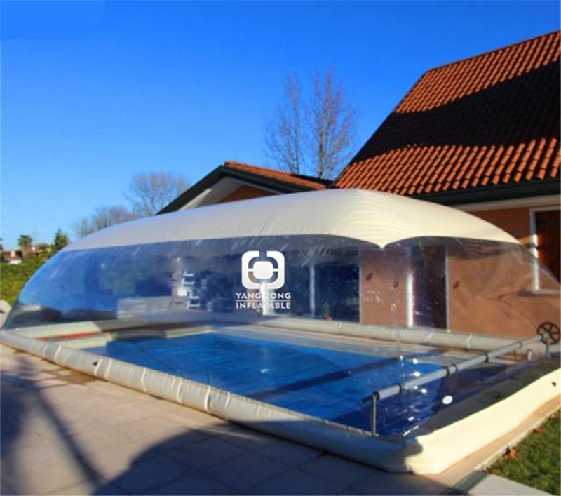 Solar Clear TPU Inflatable Bubble Swimming Pool Round Cover