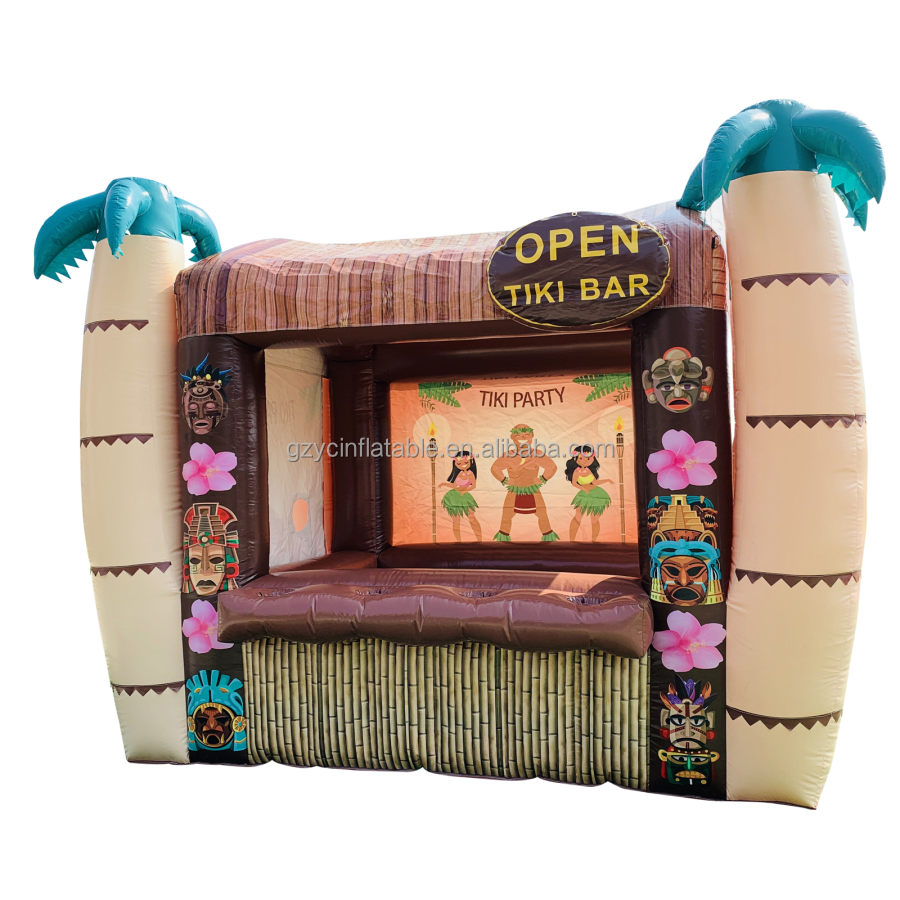 Inflatable tiki pub bar tent inflatable display bar inflatable tiki bar for advertising fun food concession stand