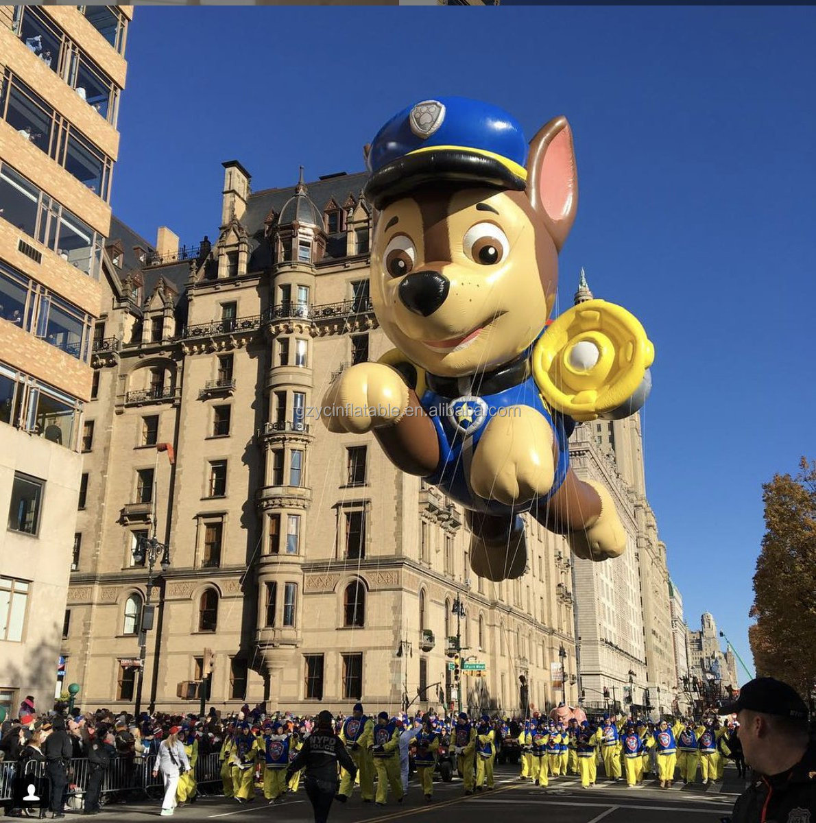 YC Customized advertising balloon floating cartoon helium animal balloon dog inflatable balloon for parade