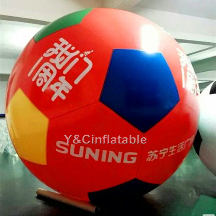 Custom giant inflatable football model advertising inflatables balloon large inflatable soccer model for sale