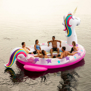 Large inflatable pool float sea floating water park equipment inflatable giant inflatable unicorn pool float