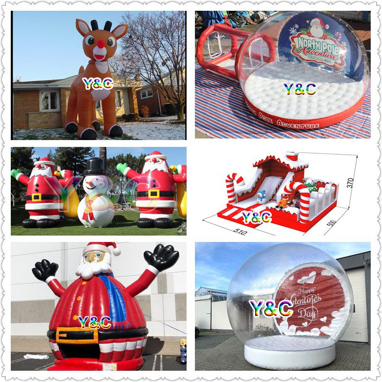 Hot sale cheap 25ft christmas inflatable santa for decorations