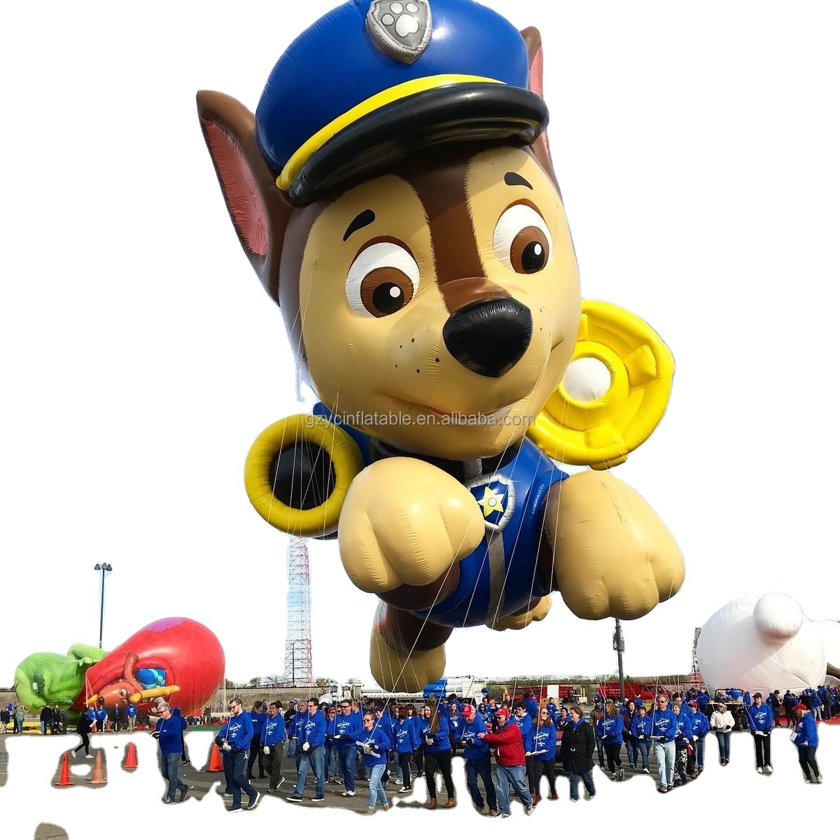 YC Customized advertising balloon floating cartoon helium animal balloon dog inflatable balloon for parade