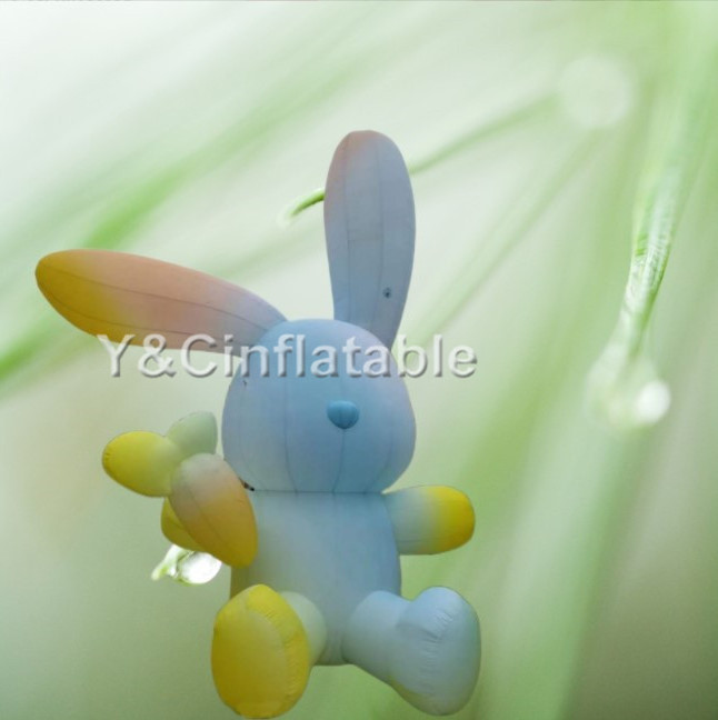 Custom inflatable advertising outdoor giant inflatable rabbit model for decoration