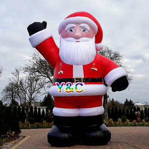 Hot sale cheap 25ft christmas inflatable santa for decorations