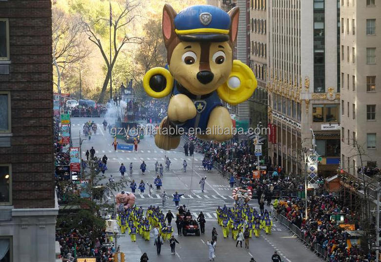 YC Customized advertising balloon floating cartoon helium animal balloon dog inflatable balloon for parade