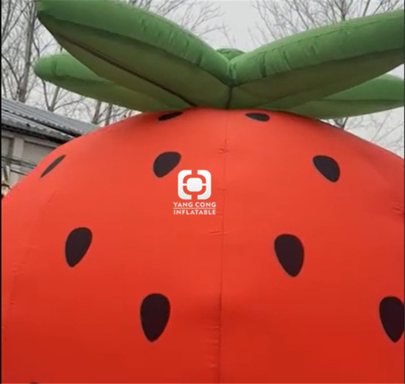 Customized model exhibition advertisement inflatable strawberry for display