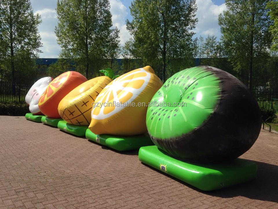 Guangzhou custom fruit inflatable apple lemon inflatable orange model advertising