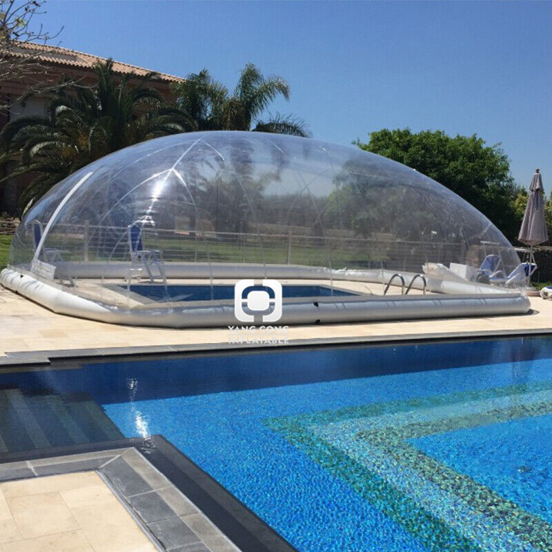 Solar Clear TPU Inflatable Bubble Swimming Pool Round Cover