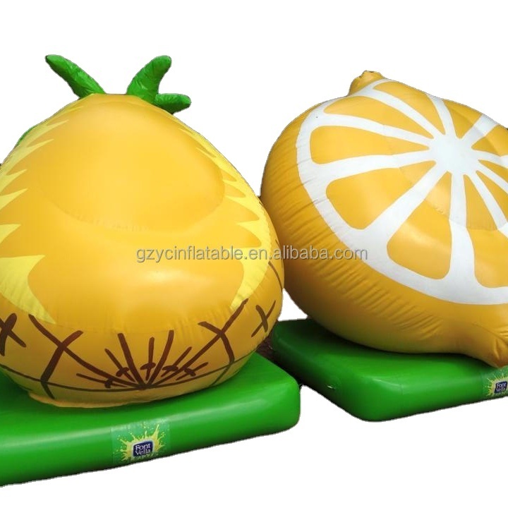 Guangzhou custom fruit inflatable apple lemon inflatable orange model advertising