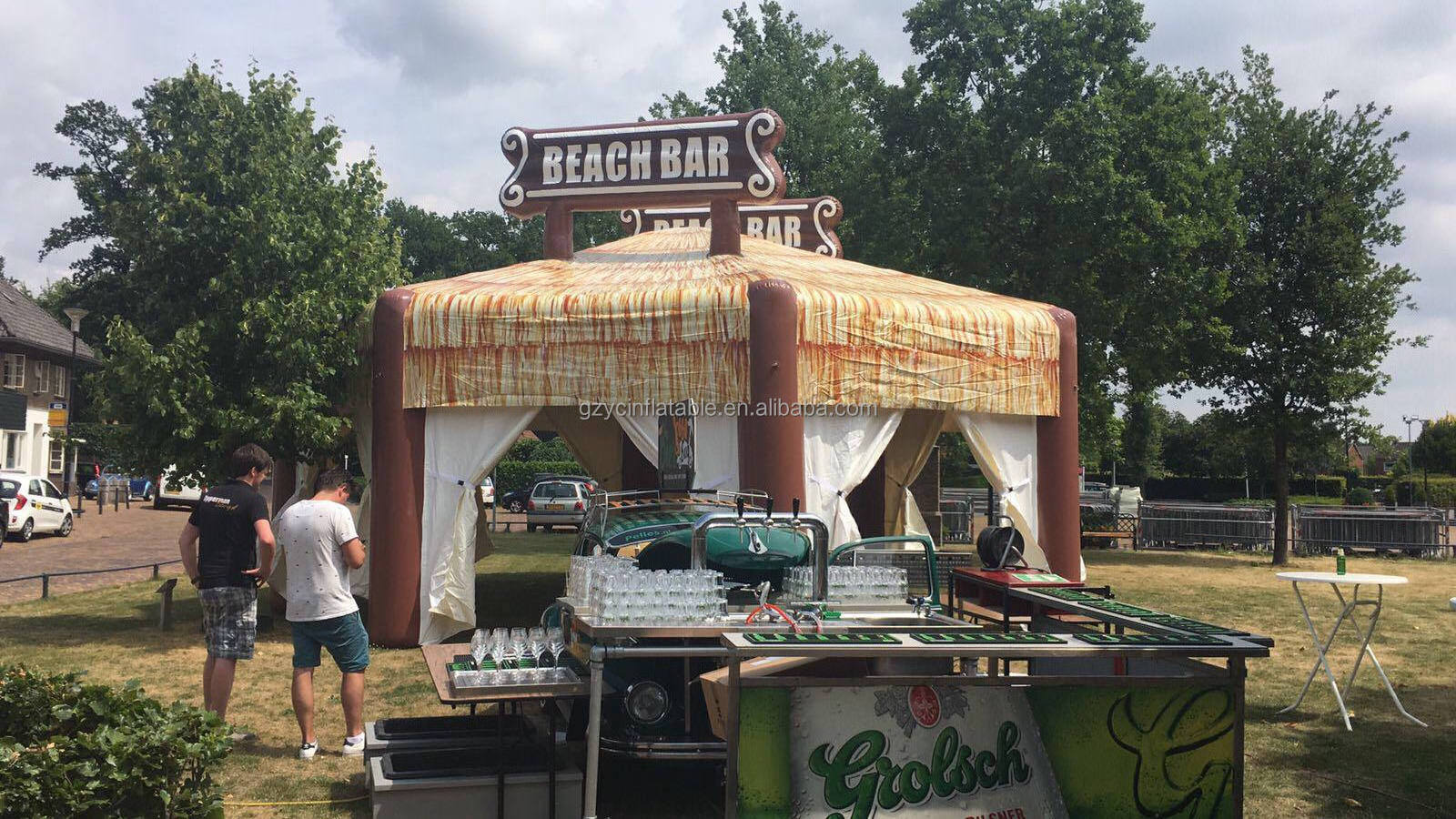 pvc inflatable beach bar inflatable irish pub for leisurely time