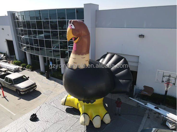 Guangzhou outdoor Christmas giant inflatable turkey for advertising