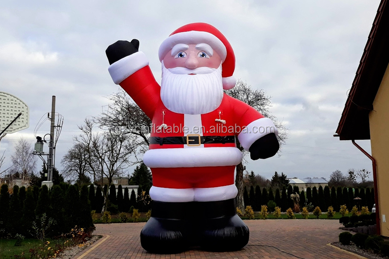 Hot sale cheap 25ft christmas inflatable santa for decorations