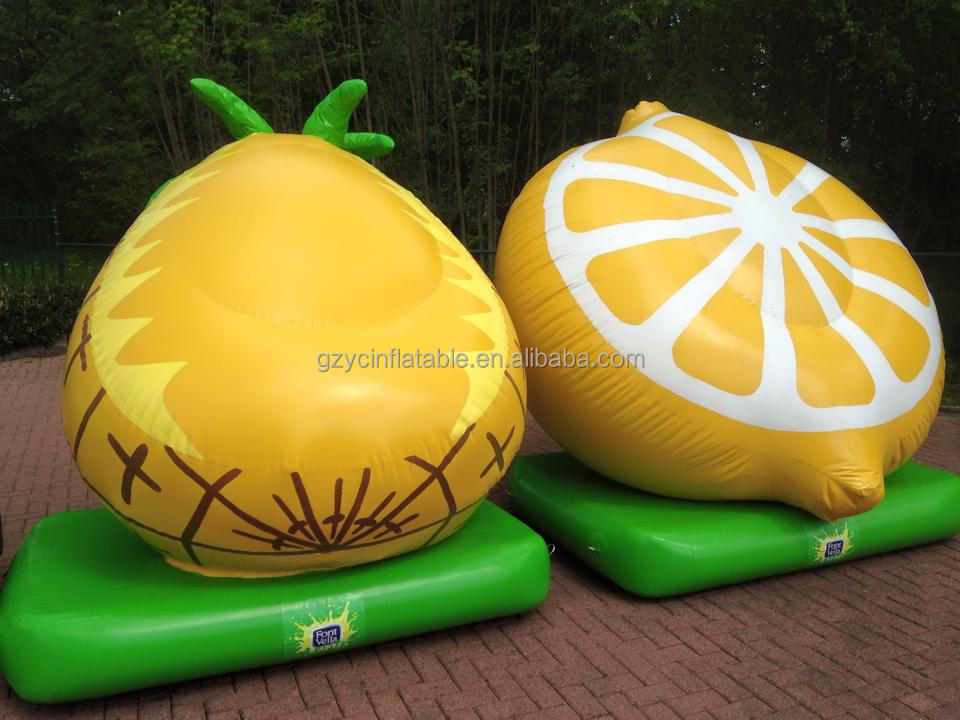 Guangzhou custom fruit inflatable apple lemon inflatable orange model advertising