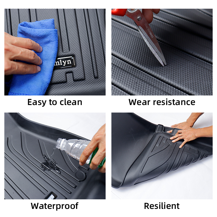 TPE Rear Trunk Mat Trunk Cargo Liner Car Carpet Pad Car Interior Mat For BYD Dolphin Electric Car