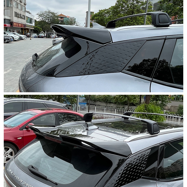 Car Rear Roof Wing Spoiler ABS Carbon Fiber Rear Trunk Spoilers For BYD ATTO 3 Atto3 Yuan Plus Accessory