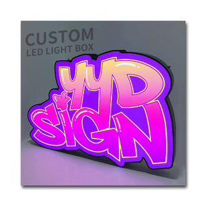 YYDSIGN Factory Custom Shop Backlit Outdoor Double Sided Business Wall Logo 3d Letter Sign LED Advertising Light Box