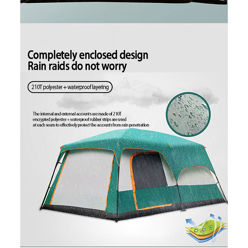 8-10 people waterproof canvas tent tents camping outdoor heavy duty tent outdoor camping