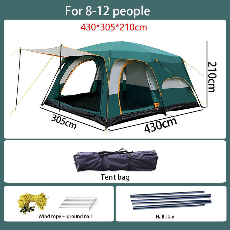 8-10 people waterproof canvas tent tents camping outdoor heavy duty tent outdoor camping