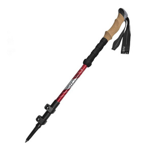 High quality non-slip trekking pole aluminum trekking pole quick lock folding cane walking stick