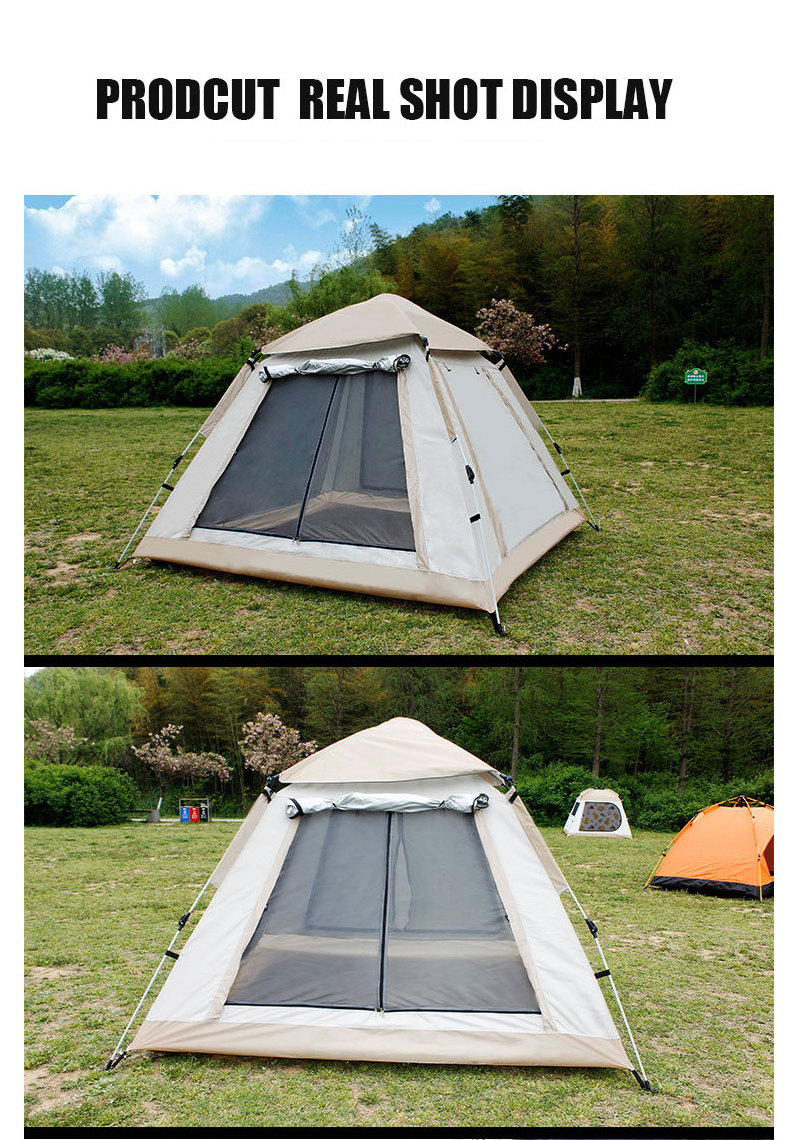 The new black technology thickens camping tent waterproof tente camping 3 personne camping tent with screen room