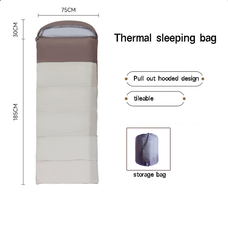 Essential for outdoor camping and hiking   sleeping camping bag portable camping sleeping bag envelope sleeping bag