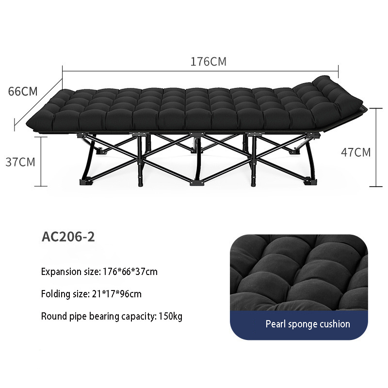 Simple fold camp bed portable foldable outdoor bed folding camping field bed camping cot